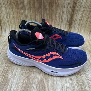 Saucony Ride 15 Men's Size 9 Blue White Running Shoes Sneakers S20729-16